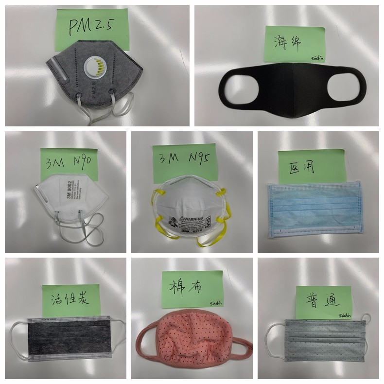 不同口罩的實驗測試，通過晟鼎接觸角測試口罩潤濕性能 